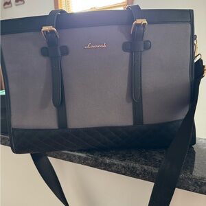 Lovevook Black and Gray Quilted Shoulder Bag